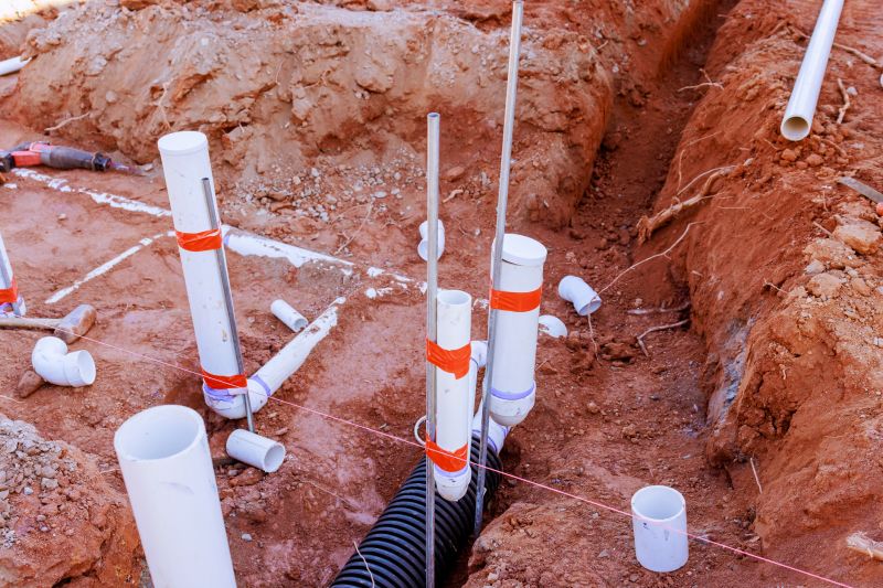 Pvc Piping Installation in Progress